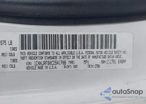 2012 Jeep Patriot Latitude from USA, damaged, VIN 1C4NJRFB0CD541708